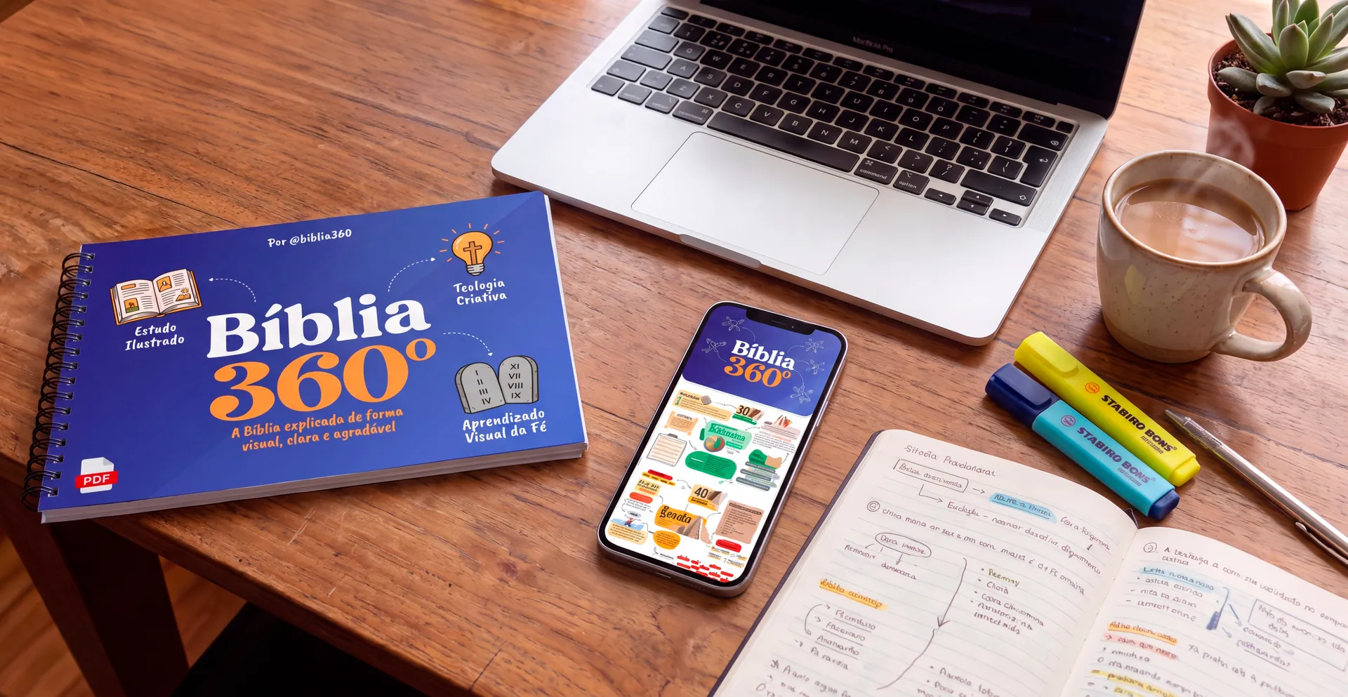 Bíblia Map — capa do produto com livro e celular